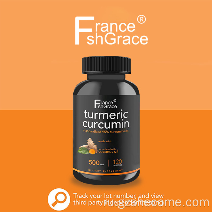 Экстракт корня куркумы Здоровье мозга Куркумин куркумы Softgel